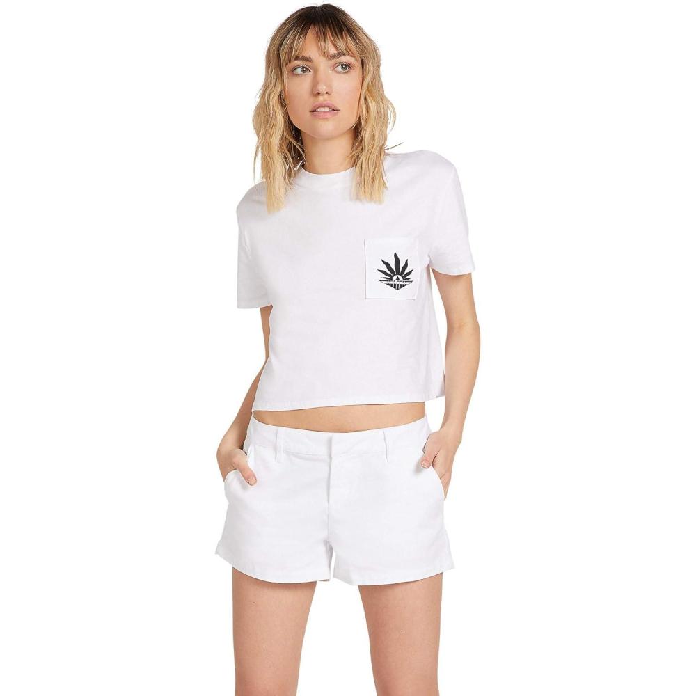 image:imageVolcom Womens Frochickie 3 Chino Short Regular amp Plus SizeWhite
