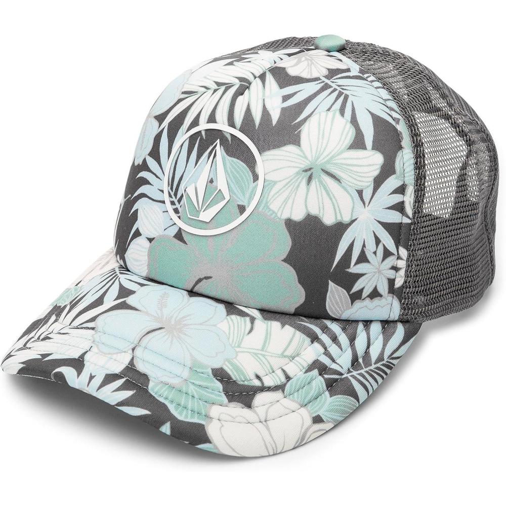 image:imageVolcom Womens Into Paradise Trucker Foam Snapback HatDark Grey 324