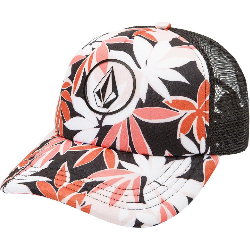 image:imageVolcom Womens Into Paradise Trucker Foam Snapback HatElectric Coral
