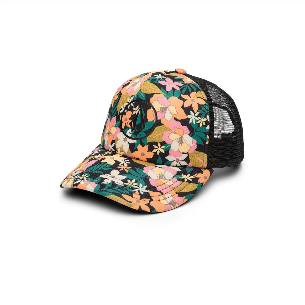 image:imageVolcom Womens Into Paradise Trucker Foam Snapback HatFloral