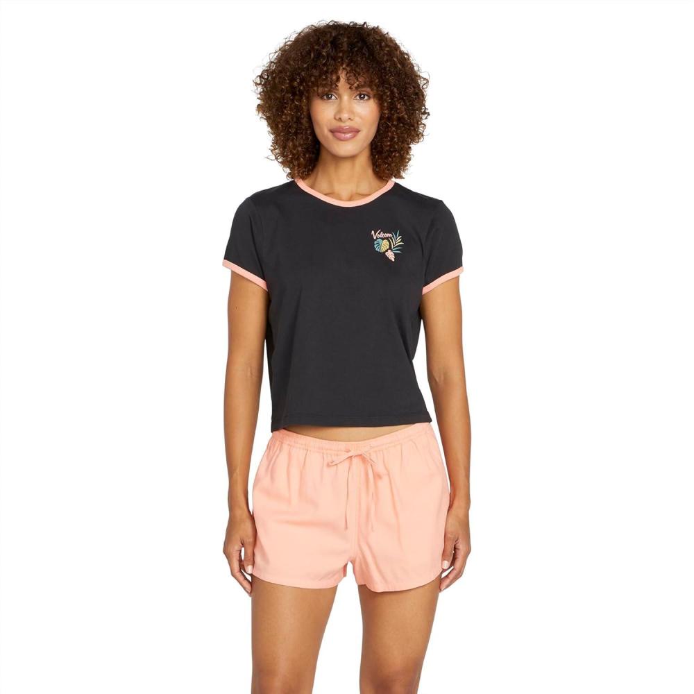 image:imageVolcom Womens Maybe Baby Short Sleeve TeeBlack