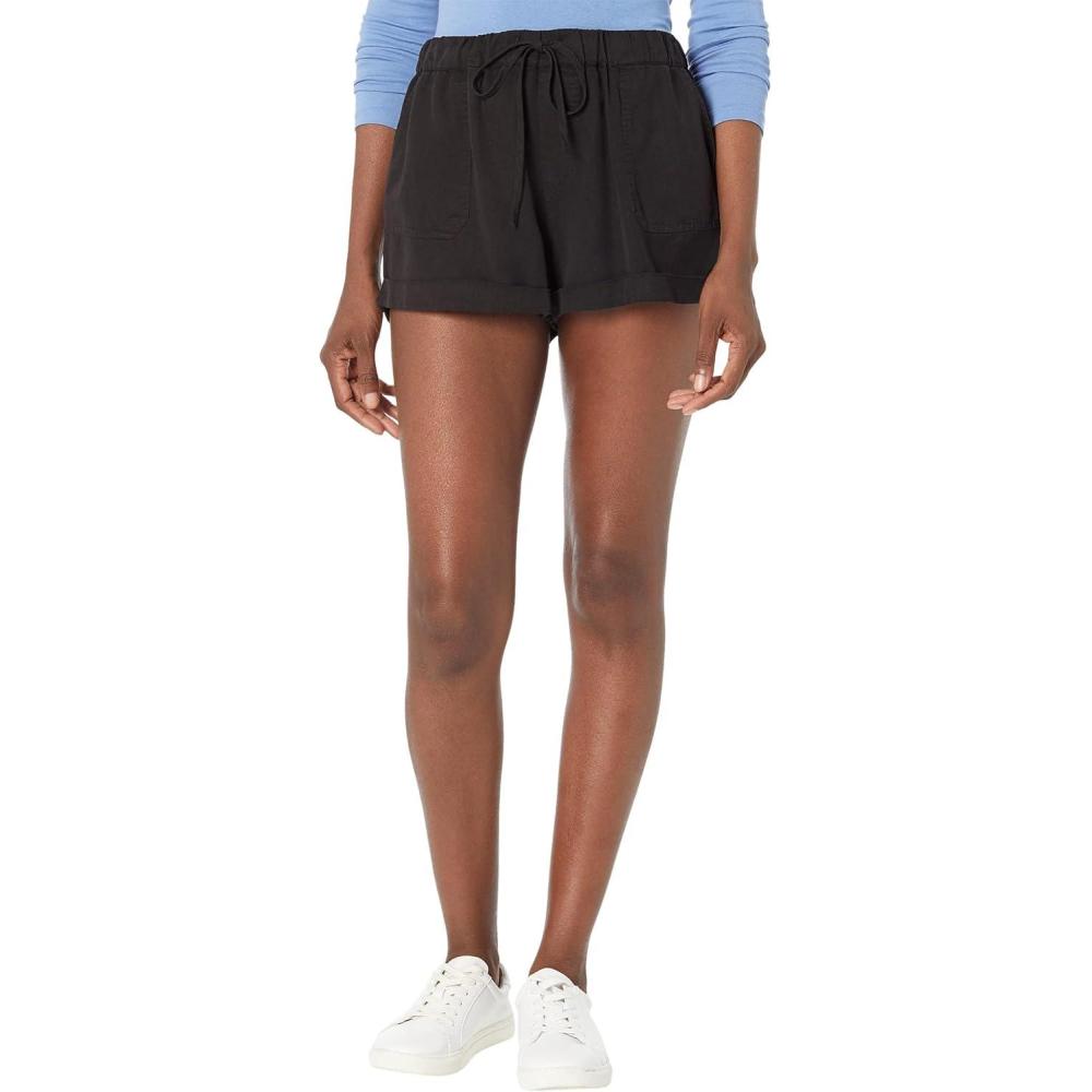 image:imageVolcom Womens Sunday Strut Elastic Waist ShortBlack Out 2