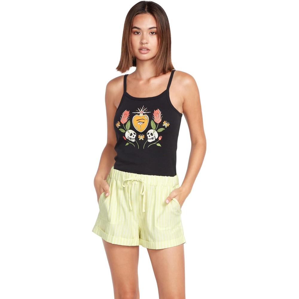 image:imageVolcom Womens Sunday Strut Elastic Waist ShortCitron