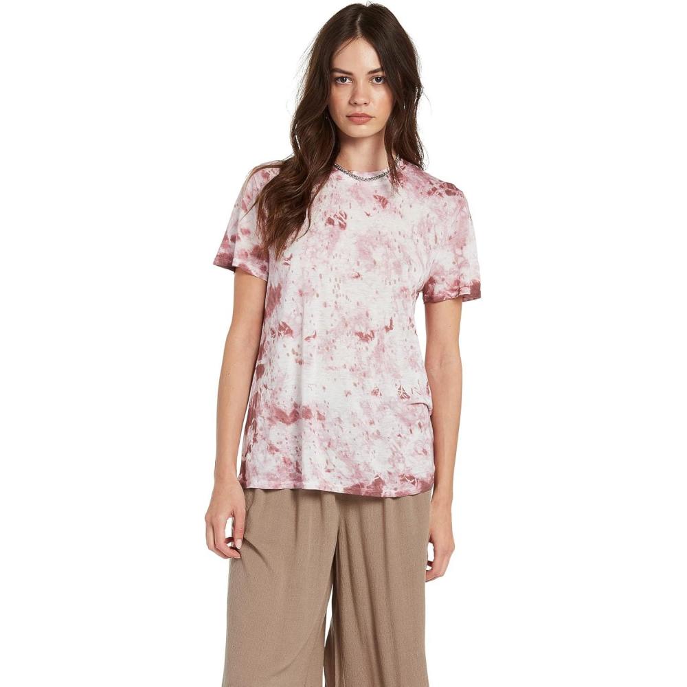 image:imageVolcom Womens Tern N Bern Short Sleeve Boyfriend TeePurple Haze