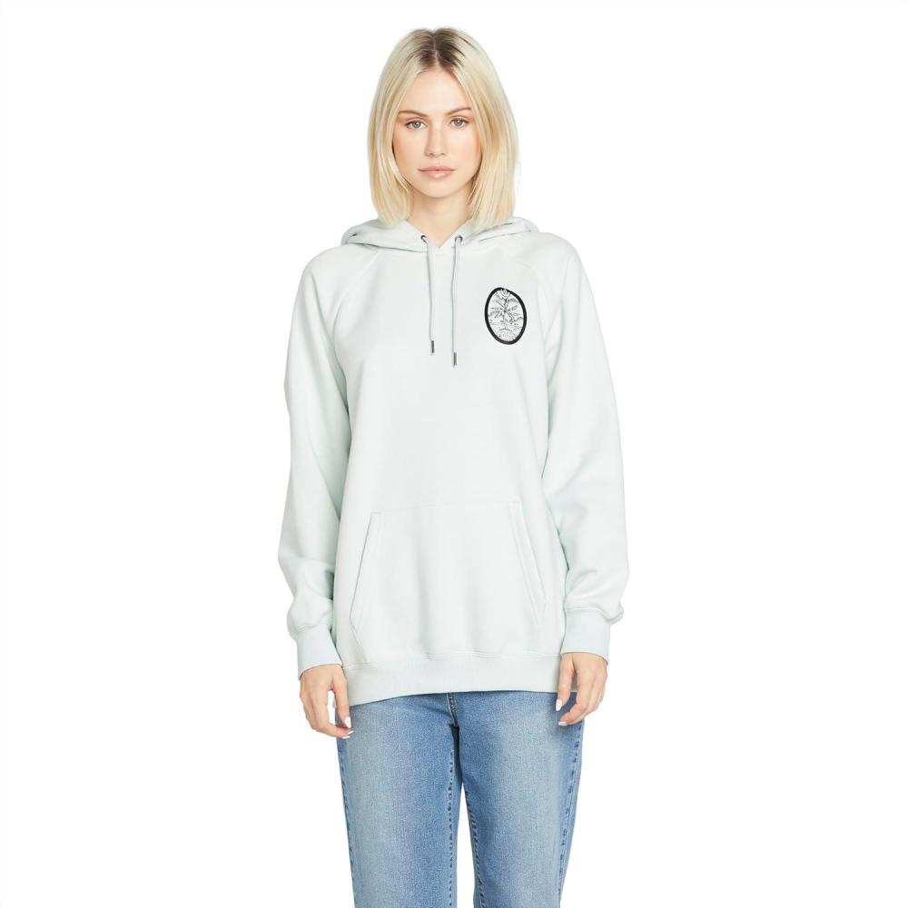 image:imageVolcom Womens Truly Stoked Ovesized Bf Hooded Fleece SweatshirtChlorine