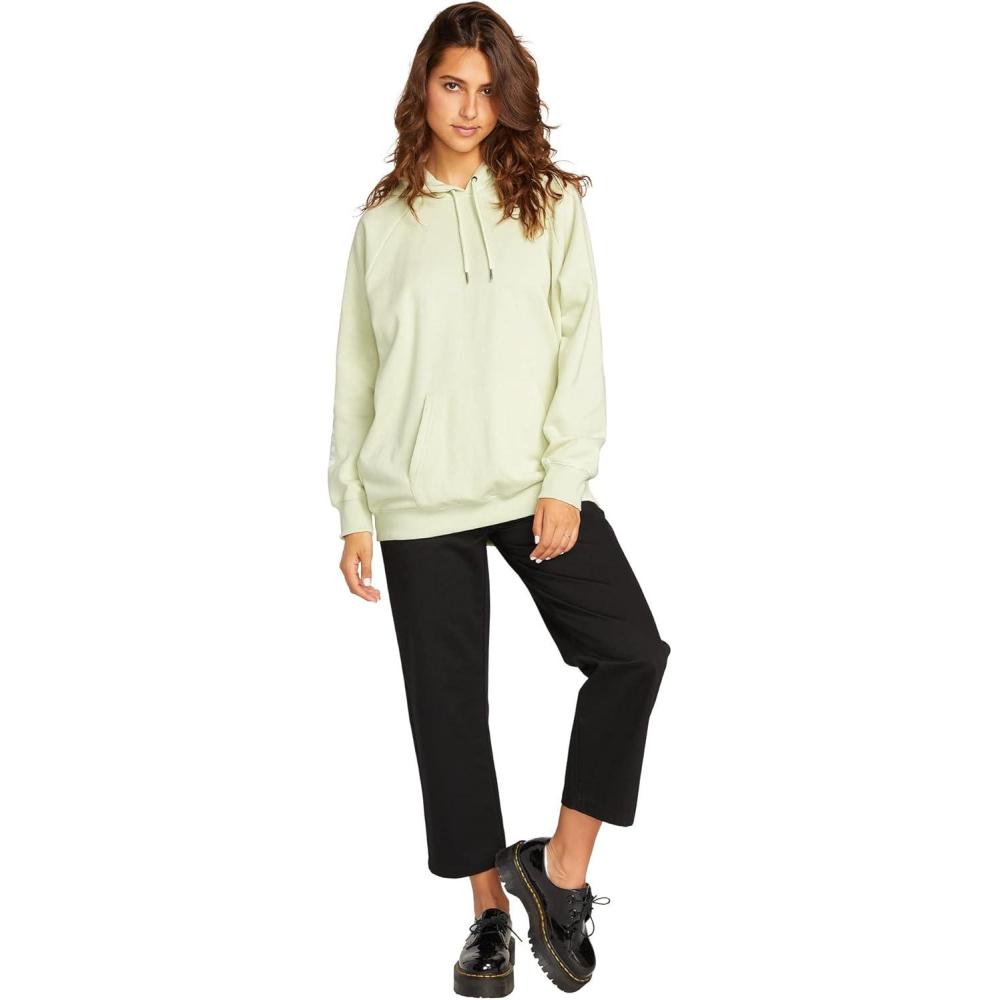 image:imageVolcom Womens Truly Stoked Ovesized Bf Hooded Fleece SweatshirtSage
