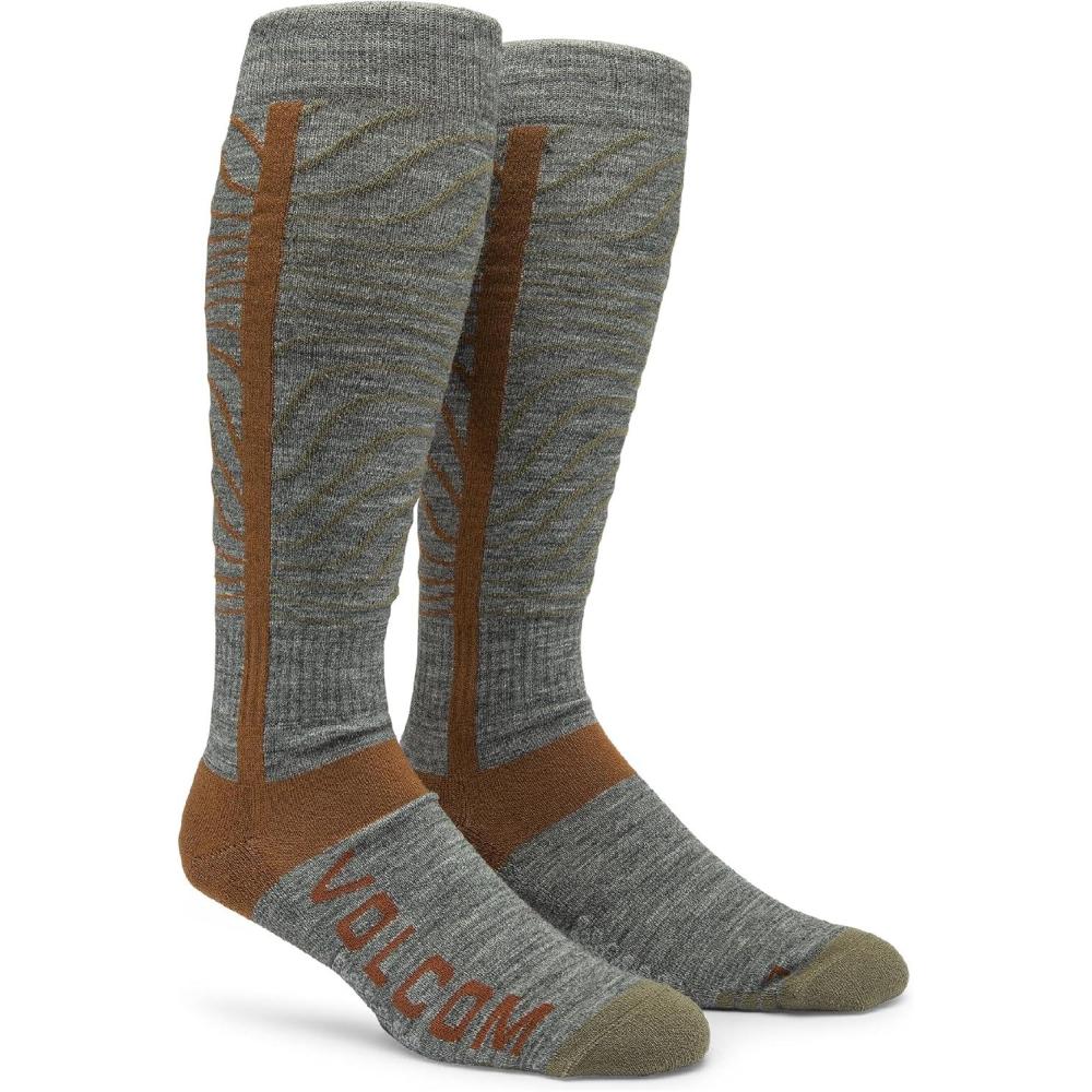 image:imageVolcom mens Heavy Weight Snowboard Ski SockHeather Grey S5