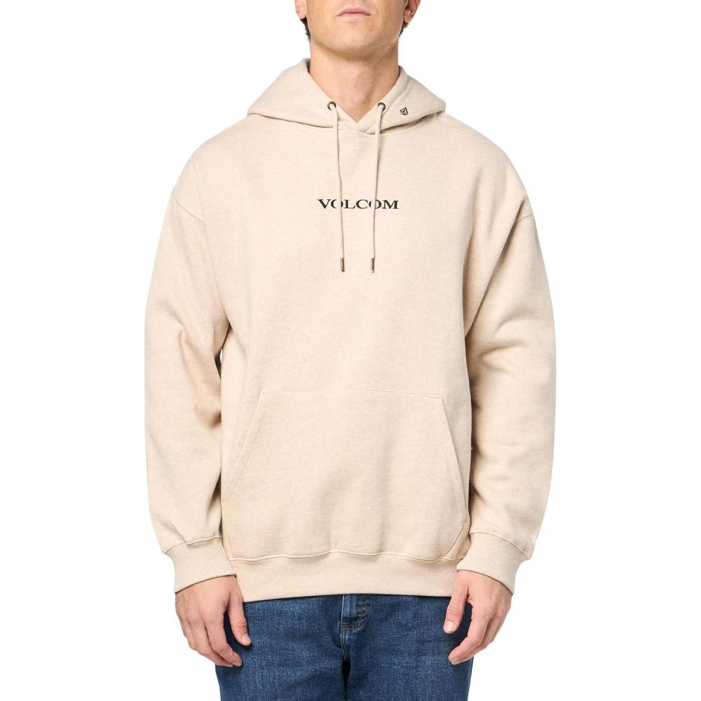 image:imageVolcom mens Stone Pullover Fleece Hooded Sweatshirt Soft Brushed Interior Classic FitDust Heather