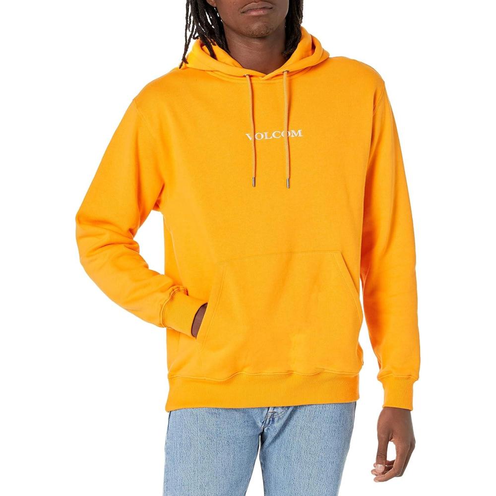image:imageVolcom mens Stone Pullover Fleece Hooded Sweatshirt Soft Brushed Interior Classic FitSunburst