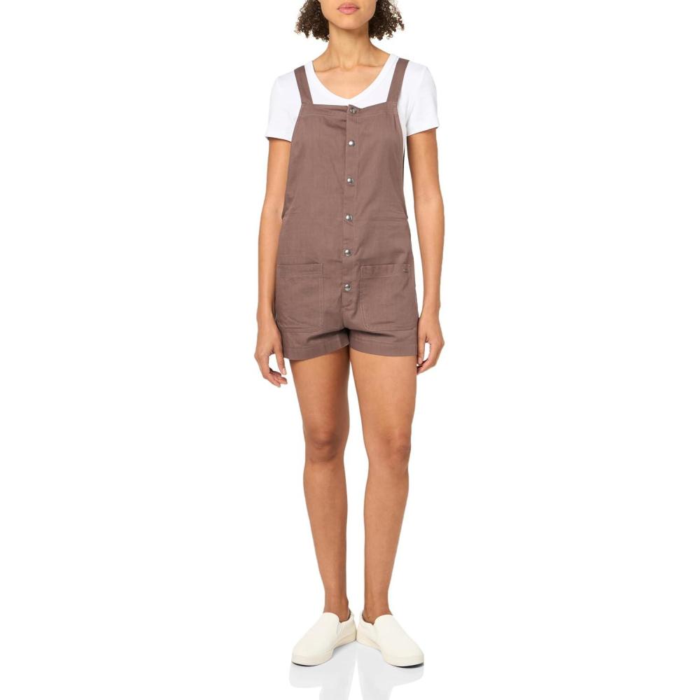 image:imageVolcom womens Stone Strut Relaxed Fit Romper JumperSlate Grey