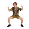 Volcom Boys Marble Floral Short Sleeve Button Down Hawaiian Shirt(Rinsed Black)