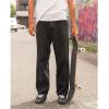 Volcom Mens Billow Loose Fit Baggy Denim Jeans – Relaxed Vintage Style, Soft Cotton Denim, Wide Leg(Onyx)