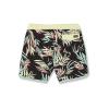 Volcom Mens Bleeding Leaf Mod 18″ Boardshort Trunk(Black Leaf)