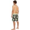 Volcom Mens Bleeding Leaf Mod 18″ Boardshort Trunk(Black Leaf)
