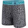 Volcom Mens Boxer Briefs 3 Pack Poly Spandex Performance FLY-LESS Support Boxer Briefs Underwear(Black/Grey/Light Blue)
