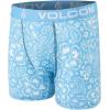 Volcom Mens Boxer Briefs 3 Pack Poly Spandex Performance FLY-LESS Support Boxer Briefs Underwear(Caribbean Blue/White/Pink)