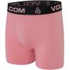 Volcom Mens Boxer Briefs 3 Pack Poly Spandex Performance FLY-LESS Support Boxer Briefs Underwear(Caribbean Blue/White/Pink)