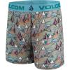 Volcom Mens Boxer Briefs 3 Pack Poly Spandex Performance FLY-LESS Support Boxer Briefs Underwear(Multi/Green/Navy)