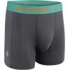 Volcom Mens Boxer Briefs 4 Pack Poly Spandex Performance Boxer Briefs Underwear(Black/Dark Navy/Turquoise/Charcoal)