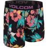 Volcom Mens Boxer Briefs 4 Pack Poly Spandex Performance Boxer Briefs Underwear(Black/Dark Navy/Turquoise/Charcoal)
