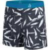 Volcom Mens Boxer Briefs 5 Pack Poly Spandex Performance Boxer Briefs Underwear(Charcoalwht/Blue/Black/Grey/Black)