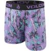 Volcom Mens Boxer Briefs 5 Pack Poly Spandex Performance Boxer Briefs Underwear(Purple/Black/Grey/Navy/Light Blue)