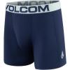 Volcom Mens Boxer Briefs Poly Spandex Performance Boxer Briefs Underwear with Comfort Flex Side Panel- Sleek Modern Look(Blue/Navy/Heather/Quora)