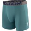 Volcom Mens Boxer Briefs Poly Spandex Performance Boxer Briefs Underwear with Comfort Flex Side Panel- Sleek Modern Look(Navy/Cyan/Coral/Black)