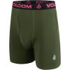 Volcom Mens Boxer Briefs Poly Spandex Performance Boxer Briefs Underwear(Multi/Black/Hunter Green/Black)
