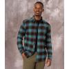 Volcom Mens Caden Plaid Long Sleeve Flannel Shirt – Classic Fit, Button-Front, Soft Brushed Cotton(Black Black)