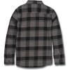 Volcom Mens Caden Plaid Long Sleeve Flannel Shirt – Classic Fit, Button-Front, Soft Brushed Cotton(Black Green)