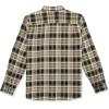 Volcom Mens Caden Plaid Long Sleeve Flannel Shirt – Classic Fit, Button-Front, Soft Brushed Cotton(Khaki)