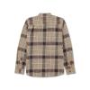 Volcom Mens Caden Plaid Long Sleeve Flannel Shirt – Classic Fit, Button-Front, Soft Brushed Cotton(Khaki Brown)