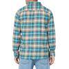 Volcom Mens Caden Plaid Long Sleeve Flannel Shirt – Classic Fit, Button-Front, Soft Brushed Cotton(Light Khaki)