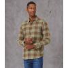 Volcom Mens Caden Plaid Long Sleeve Flannel Shirt – Classic Fit, Button-Front, Soft Brushed Cotton(Mud Brown)