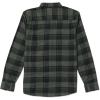 Volcom Mens Caden Plaid Long Sleeve Flannel Shirt – Classic Fit, Button-Front, Soft Brushed Cotton(New Black)
