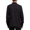 Volcom Mens Caden Solid Long Sleeve Button Down Shirt(Black 1)