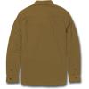 Volcom Mens Caden Solid Long Sleeve Button Down Shirt(Butternut)