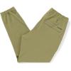 Volcom Mens Frickin Cross Shred Hybrid Jogger Pants – Elastic Waist Drawstring, Tapered Fit(Vintage Green)