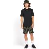 Volcom Men’s Hazard Performance Short Sleeve Lightweight Golf Polo(Black)