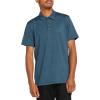Volcom Men’s Hazard Performance Short Sleeve Lightweight Golf Polo(Cruzer Blue)