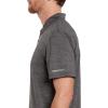 Volcom Men’s Hazard Performance Short Sleeve Lightweight Golf Polo(Heather Black)