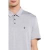 Volcom Men’s Hazard Performance Short Sleeve Lightweight Golf Polo(Heather Grey)