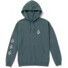 Volcom Men’s Iconic Stones Hooded Fleece Pullover Sweatshirt(Slate)