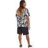 Volcom Mens Party Animals Short Sleeve Printed ShirtButton Down Shirt(Black)