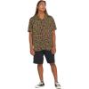 Volcom Mens Party Animals Short Sleeve Printed ShirtButton Down Shirt(Military)