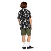 Volcom Mens Purestone Short Sleeve Button Down Shirt(Black)