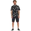 Volcom Men’s Regular Lazy Dazy Short Sleeve Classic Fit Button Down Shirt(Black)
