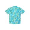 Volcom Mens Regular Marble Floral Short Sleeve Button Down Hawaiian Shirt(Bamboozeled Clearwater)