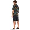 Volcom Mens Regular Marble Floral Short Sleeve Button Down Hawaiian Shirt(Black Combo)